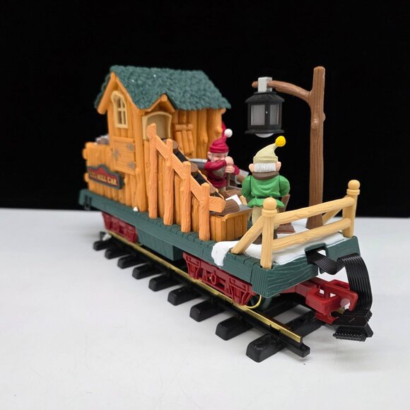 Dillards Train Accessory Car Log Mill & Tanker Set Includes Track - Picture 7 of 10